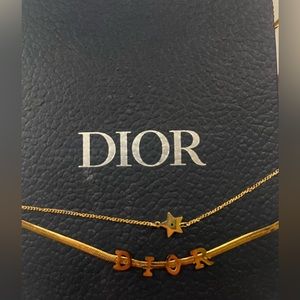 “Dior” double stack necklace